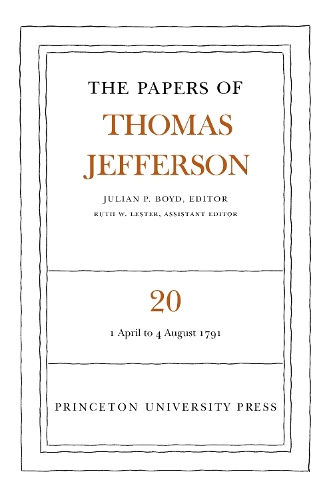 Бумажная книга «The Papers of Thomas Jefferson, Volume 20: April 1791 to August 1791», автор Томас Джефферсон - фото №1