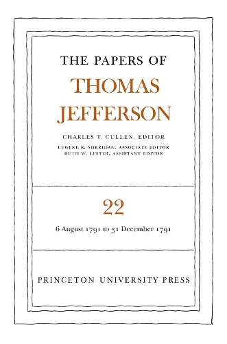 Бумажная книга «The Papers of Thomas Jefferson, Volume 22: 6 August-31 December 1791», автор Томас Джефферсон - фото №1