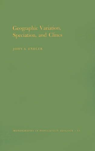Паперова книга «Geographic Variation, Speciation and Clines», автор Джон А. Ендлер - фото №1