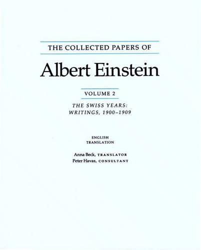 Бумажная книга «The Collected Papers of Albert Einstein, Volume 2 (English): The Swiss Years: Writings, 1900-1909. (English translation supplement)» - фото №1