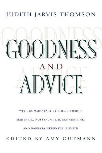 Паперова книга «Goodness and Advice», автор Джудіт Джарвіс Томсон - фото №1
