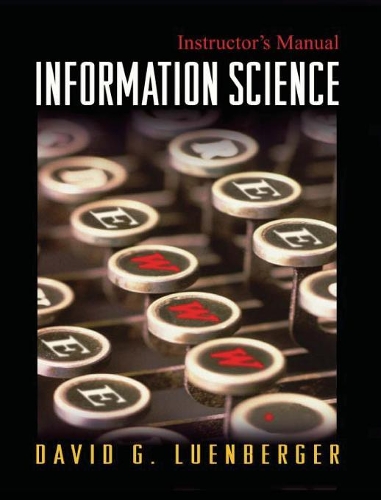 Паперова книга «Information Science», автор Девід Г. Люенбергер - фото №1