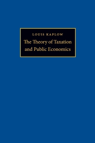 Бумажная книга «The Theory of Taxation and Public Economics», автор Луис Каплоу - фото №1