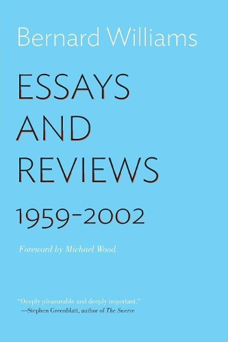 Паперова книга «Essays and Reviews: 1959–2002», автор Бернард Вільямс - фото №1