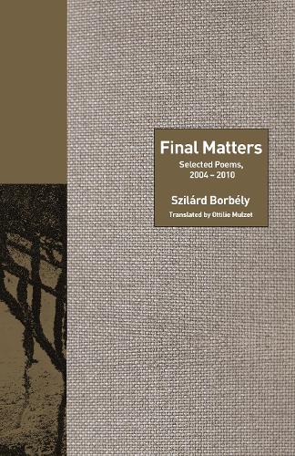Паперова книга «Final Matters: Selected Poems, 2004-2010», автор Сілард Борбелі - фото №1