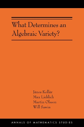 Бумажная книга «What Determines an Algebraic Variety?: (AMS-216)», авторов Янош Коллар, Мартин Олссон, Макс Либлих, Уилл Соин - фото №1