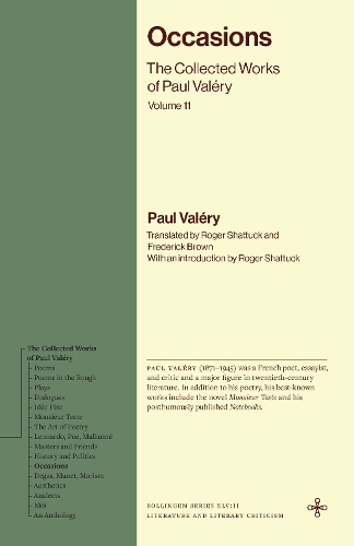 Бумажная книга «Occasions: The Collected Works of Paul Valéry, Volume 11», автор Пол Валерий - фото №1