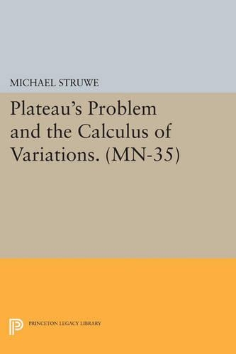Паперова книга «Plateau's Problem and the Calculus of Variations», автор Майкл Струве - фото №1
