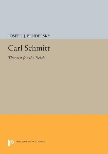 Паперова книга «Carl Schmitt: Theorist for the Reich», автор Джозеф Дж. Бендерські - фото №1