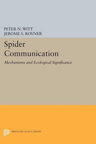 Паперова книга «Spider Communication: Mechanisms and Ecological Significance», авторів Джером С. Ровнер, Пітер Н. Вітт - фото №1