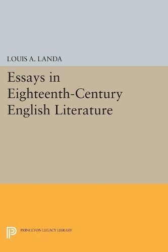 Бумажная книга «Essays in Eighteenth-Century English Literature», автор Луис А. Ланда - фото №1