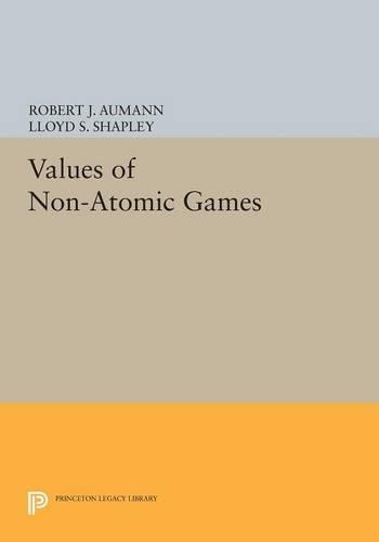 Паперова книга «Values of Non-Atomic Games», авторів Ллойд С. Шеплі, Роберт Дж. Ауманн - фото №1