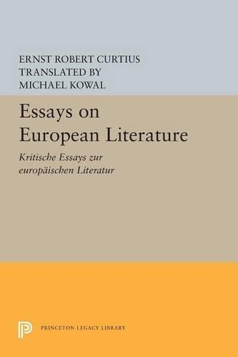 Бумажная книга «Essays on European Literature», автор Эрнст Роберт Курциус - фото №1