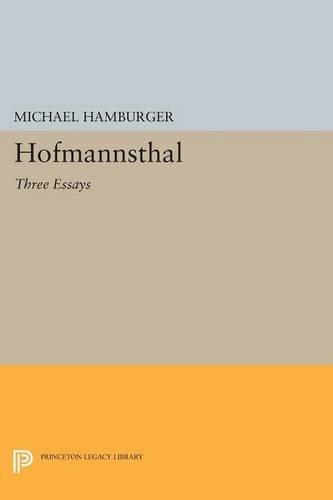 Бумажная книга «Hofmannsthal: Three Essays», автор Майкл Гамбургер - фото №1