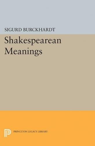 Паперова книга «Shakespearean Meanings», автор Сігурд Буркхардт - фото №1