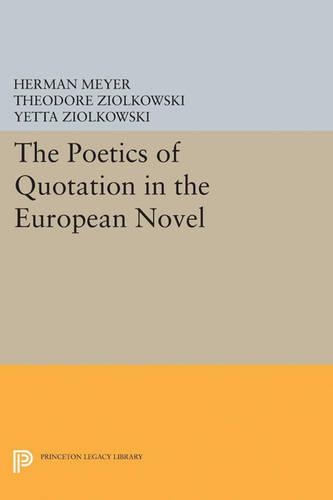 Бумажная книга «The Poetics of Quotation in the European Novel», автор Герман Мейер - фото №1