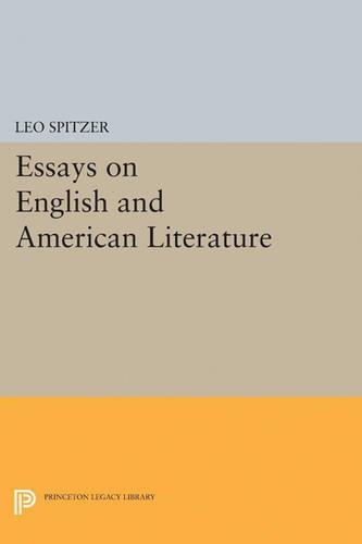 Бумажная книга «Essays on English and American Literature», автор Лео Шпитцер - фото №1