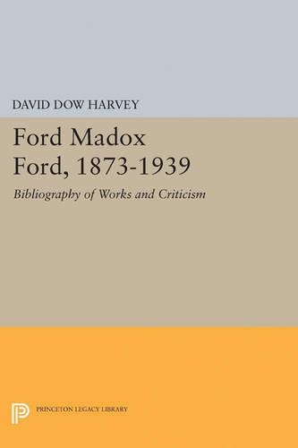 Бумажная книга «Ford Madox Ford, 1873-1939: Bibliography of Works and Criticism», автор Дэвид Доу Харви - фото №1