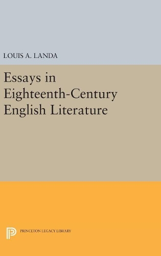 Бумажная книга «Essays in Eighteenth-Century English Literature», автор Луис А. Ланда - фото №1
