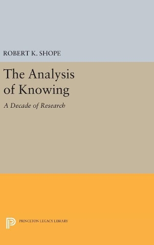 Бумажная книга «The Analysis of Knowing: A Decade of Research», автор Роберт К. Шоп - фото №1