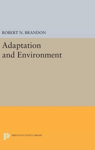 [object Object] «Adaptation and Environment», автор Роберт Н. Брэндон - фото №1