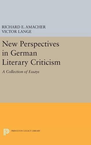 Бумажная книга «New Perspectives in German Literary Criticism: A Collection of Essays», авторов Ричард Э. Амахер, Виктор Ланге - фото №1