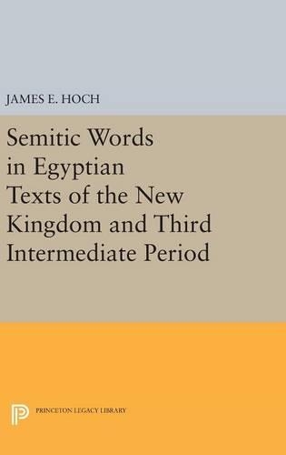 Бумажная книга «Semitic Words in Egyptian Texts of the New Kingdom and Third Intermediate Period», автор Джеймс Э. Хох - фото №1