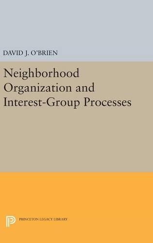 Паперова книга «Neighborhood Organization and Interest-Group Processes», автор Девід Дж. О'Брайен - фото №1