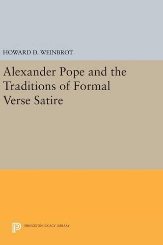 Паперова книга «Alexander Pope and the Traditions of Formal Verse Satire», автор Говард Д. Вайнброт - фото №1
