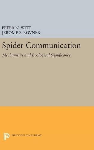 Паперова книга «Spider Communication: Mechanisms and Ecological Significance», авторів Джером С. Ровнер, Пітер Н. Вітт - фото №1