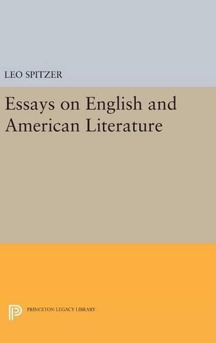 Бумажная книга «Essays on English and American Literature», автор Лео Шпитцер - фото №1