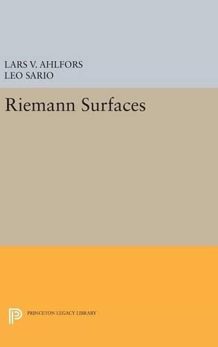 Бумажная книга «Riemann Surfaces: (PMS-26)», авторов Ларс Валериан Альфорс, Лео Сарио - фото №1