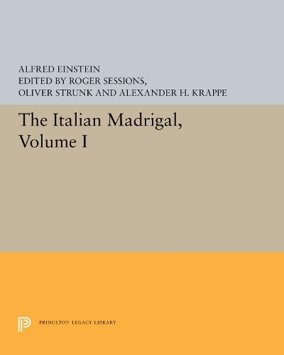 Паперова книга «The Italian Madrigal: Volume I», автор Альфред Ейнштейн - фото №1