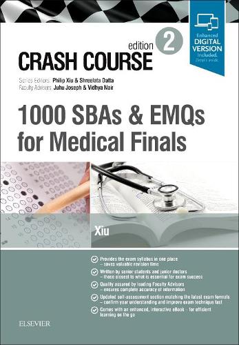 Бумажная книга «Crash Course 1000 SBAs and EMQs for Medical Finals», автор Филипп Сиу - фото №1