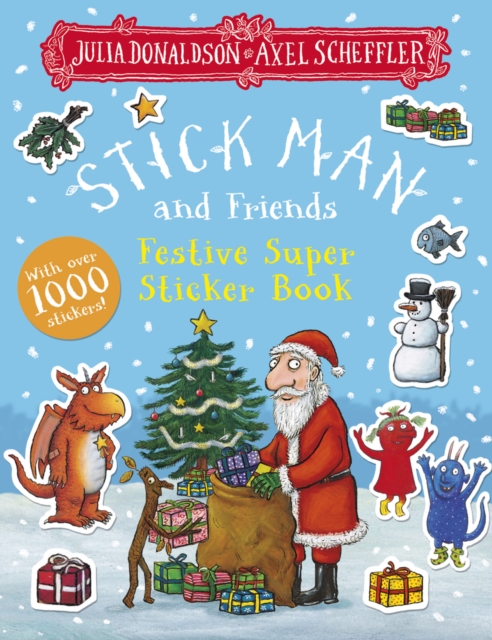 Бумажная книга «Stick Man and Friends. Festive Super Sticker Book», автор Джулия Дональдсон - фото №1