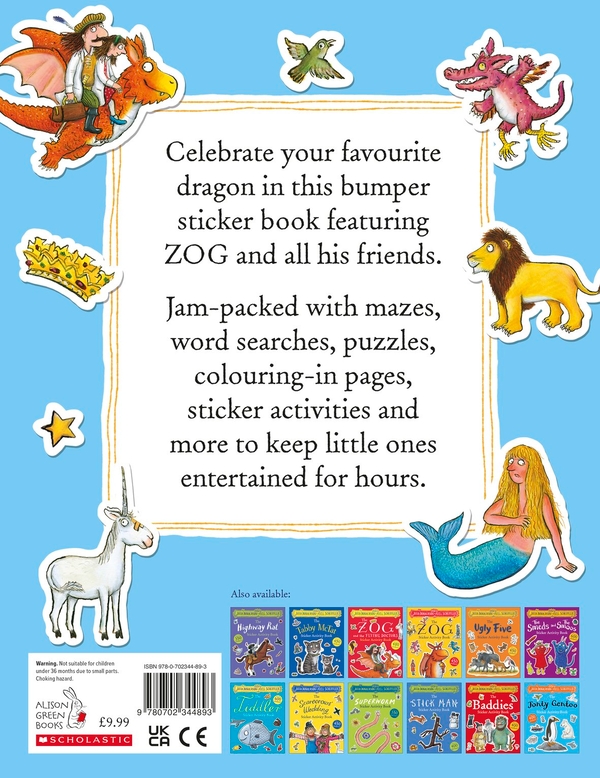 Паперова книга «The Zog Super Sticker Book», автор Джулія Дональдсон - фото №1