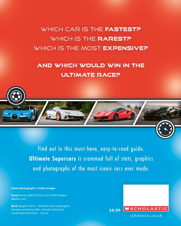 Бумажная книга «Ultimate Supercars», автор Схоластик - фото №1