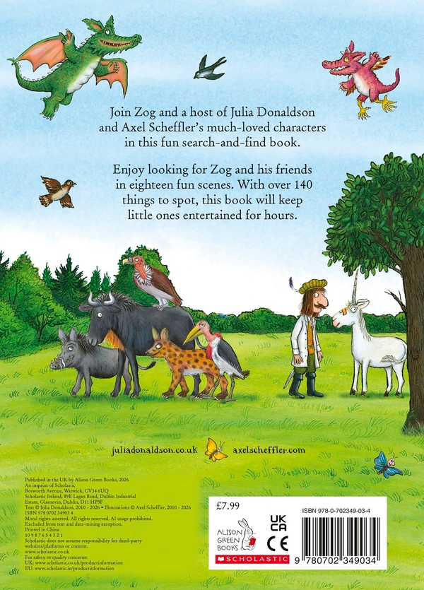 Паперова книга «Zog and Friends Search and Find», автор Джулія Дональдсон - фото №1