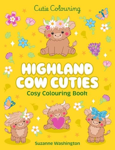 Бумажная книга «Highland Cow Cuties Colouring Book» - фото №1
