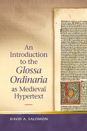 Бумажная книга «An Introduction to the 'Glossa Ordinaria' as Medieval Hypertext», автор Дэвид Саломон - фото №1