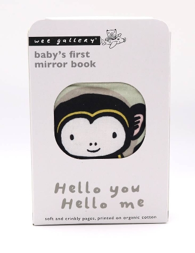 Бумажная книга «Hello You, Hello Me: Baby's First Mirror Book - Soft and Crinkly Pages, Printed on Organic Cotton», автор Сурья Саджнани - фото №1