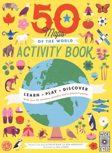 Паперова книга «50 Maps of the World Activity Book», автор Бен Гендікотт - фото №1