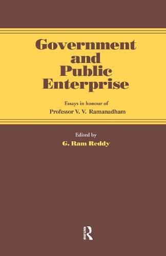 Бумажная книга «Government and Public Enterprise: Essays in Honour of Professor V.V. Ramanadham», автор Г. Рам Редди - фото №1