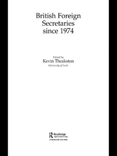 Бумажная книга «British Foreign Secretaries Since 1974» - фото №1