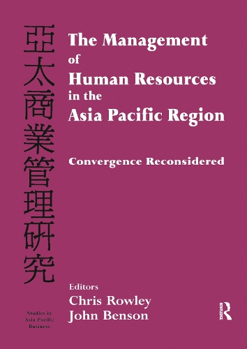 Бумажная книга «The Management of Human Resources in the Asia Pacific Region: Convergence Revisited» - фото №1