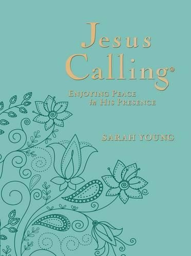 [object Object] «Jesus Calling, Large Text Teal Leathersoft, with Full Scriptures: Enjoying Peace in His Presence (a 365-Day Devotional)», автор Сара Янг - фото №1