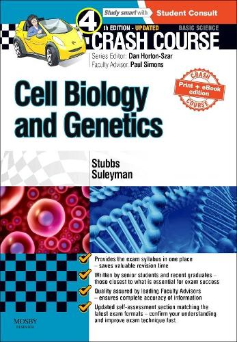 Бумажная книга «Crash Course Cell Biology and Genetics Updated Print + eBook edition», авторов Мэтью Стаббс, Нарин Сулейман - фото №1
