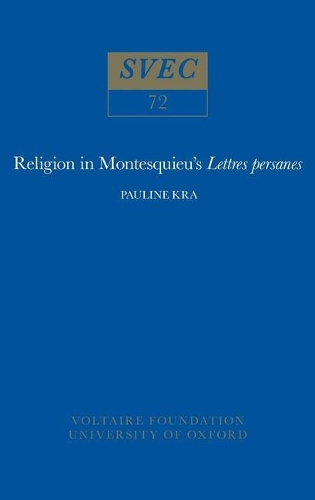 Бумажная книга «Religion in Montesquieu's 'Lettres Persanes'», автор Полина Кра - фото №1