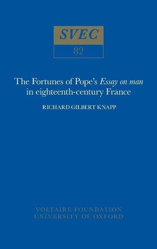 Бумажная книга «The Fortunes of Pope's 'Essay on man' in 18th-century France», автор Ричард Гилберт Кнапп - фото №1
