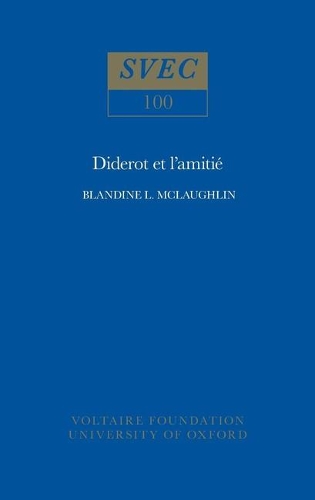 Паперова книга «Diderot et L'amitié», автор Бландін Л. Маклафлін - фото №1